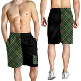 Gray Hunting Tartan Crest Men's Short - Cross Style